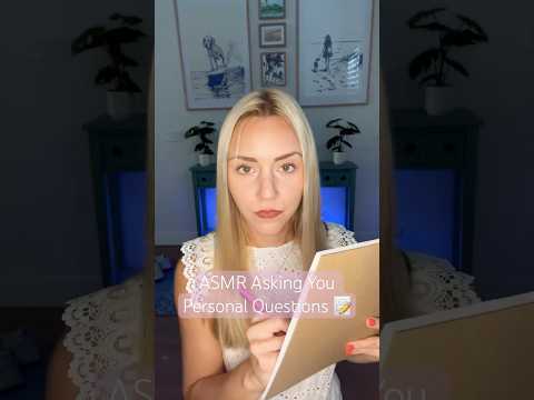 asking you very personal questions, ASMR style #visualtingle #asmrforsleep #tingles #asmrvideos