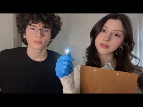 ASMR GIVING A FAST CRANIAL NERVE EXAM 🔦☆