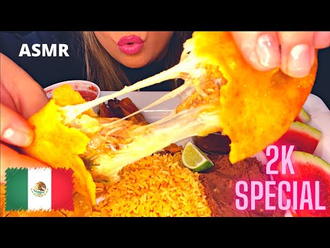ASMR MEXICAN FOOD BIRRIA TACOS MUKBANG 먹방 | 2K SUBSCRIBERS | EATING SOUNDS | Mandy Foods ASMR