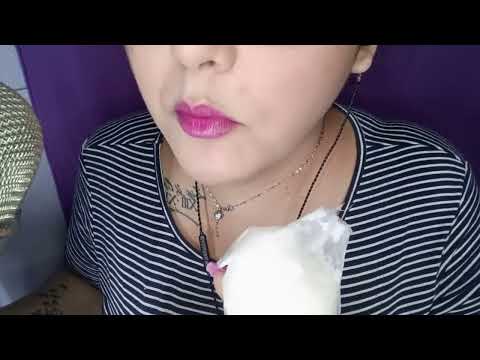 ASMR Comiendo hielito de coco/ bolis o helado en bolsa