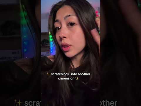 ASMR scratching you into another dimension #asmr ￼