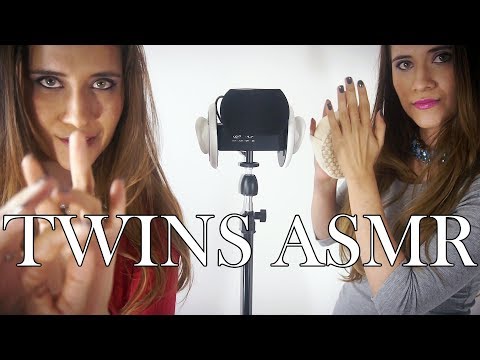 ⭐️ ASMR Español ⭐️ Gemelas te hacen dormir en pocos minutos. Kisses, Cuchi cuchi, tico tico, tapping