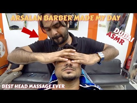ASMR | Arsalan Barber Made My Day With Head Massage 🇦🇪