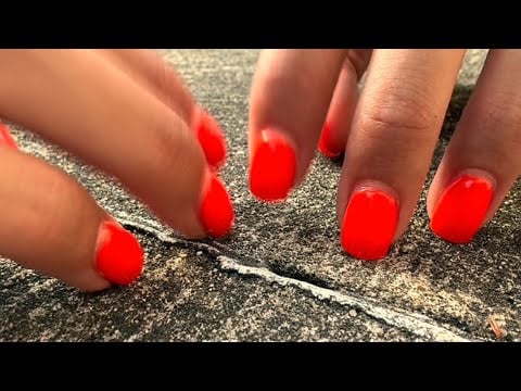 Asmr ~ Fast & Aggressive Outdoor Concrete Tapping/Scratching (Lofi, Hand & Mouth Sounds, Asphalt..)
