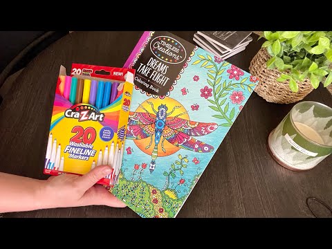 DANSK/DANISH ASMR - rambling while coloring in coloring book | soft spoken