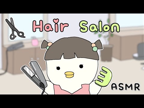 ASMR Hair cut✂️ & Hair iron | Brushing Hair🪮