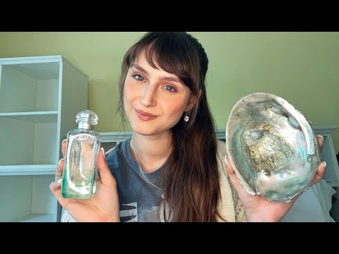 Lofi ASMR ~ Random Trigger Assortment (gum chewing, mouth sounds, tapping, glass items, shells)