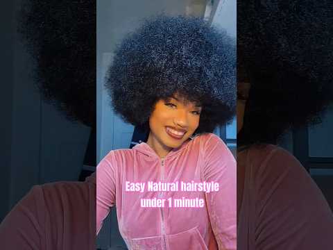big afro natural hairstyle for black queens 👑