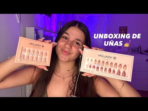 ASMR UNBOXING de uñas de VSALON (mi primera colaboración!!) 💅 