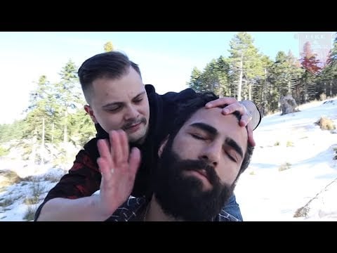 A Magic Outdoor Asmr Massage ( Head Massage, Face Massage, Neck Massage )