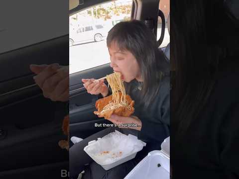 WHEN MOM MAKES CARBONARA PASTA IN THE CAR... #shorts #viral #mukbang