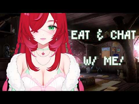 Eating and chatting