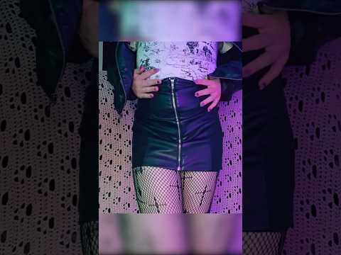 ASMR goth leather outfit triggers #asmr #asmrtriggers #asmrvideo