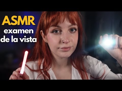 ASMR EXAMEN DE LA VISTA muy detallado - asmr español roleplay