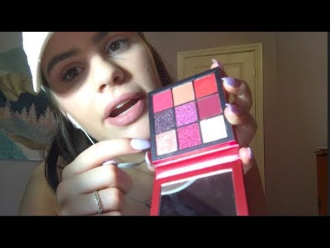 Whispered Makeup Show and Tell (Tapping, Lid Sounds, Liquid, etc)  ASMR