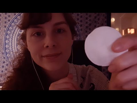 ASMR - face and ear massage for sleep 👂🧽 - soft-spoken, face and ear touching - [role play]