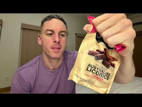 ASMR Eating Chewy Licorice Candy