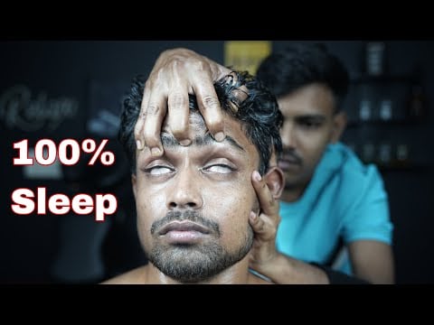 100% Sleepy ASMR Massage | Head Massage - Neck Massage - Ear Massage - Forehead Massage ASMR