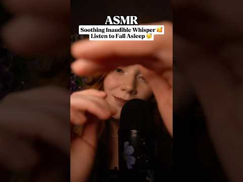 Inaudible whisper asmr to fall asleep 😴Mouth sounds, hand movements 😴