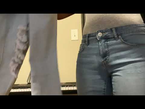ASMR JEAN SOUNDS (scratching, button sounds)