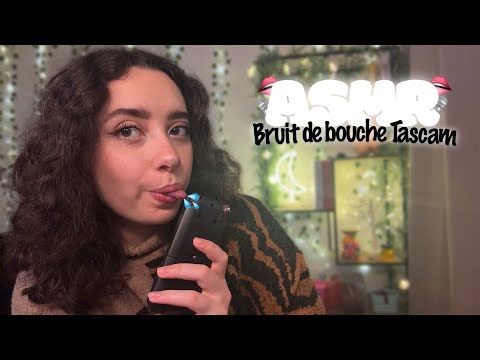 🌙 ASMR FRANÇAIS : BRUITS DE BOUCHE INTENSES AVEC LE TASCAM !! 👄 (mouth sounds)