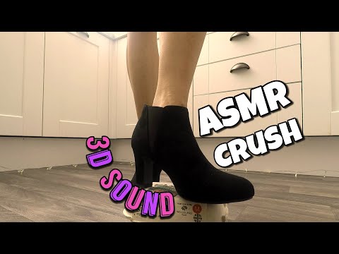 ASMR: High Heels Crushing Cardboard (No Talking) Binaural