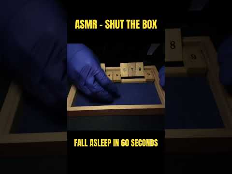 shut the box asmr 😴💤 | fall asleep fast & get rid of asmr immunity w/ this game  #shutthebox #asmr