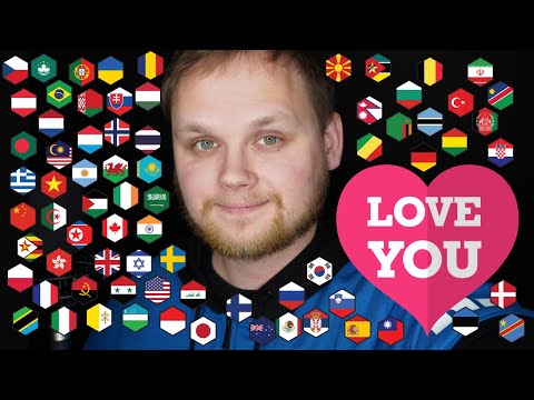 Whispering 💗 I love you ❤️ for Valentines day in your language [ASMR]