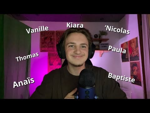 ASMR - Les Prénoms de Tous mes ABONNÉS (y’en a beaucoup)