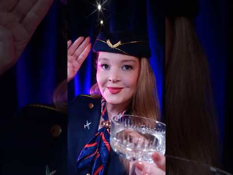 ASMR This Flight Attendant Roleplay Will Put You To Sleep ✈️ #asmr #shorts