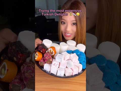 Trying the most expensive Turkish delights… #food #eating #mukbang #candy #asmr