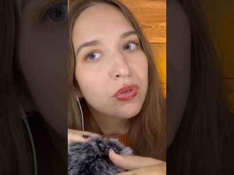 ASMR Soft Mouth Sounds + Fluffy Mic 🧡 #asmr #relax #triggers #tingles #sleep #mouthsounds #calmdown