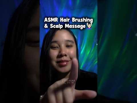 ASMR Cute Capsule warna Hijau 💊 Hair Brushing - Scalp Massage #asmr #hair #hairasmr