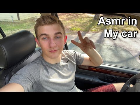Doing asmr in my car