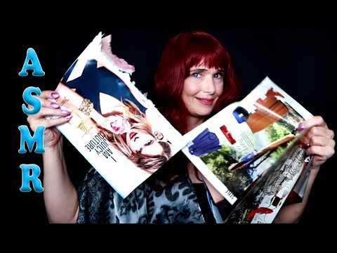 ASMR: Viewer Request - Fast Tear/Rip Pages from Magazine (No Talking, Paper sound, Crumple, Crinkle)