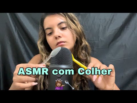 ASMR com sons de COLHER para você dormir  #asmrcolhernomicrofone