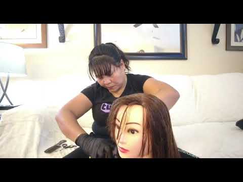 ASMR HAIR SALON, Haircut Head Massage, Hair Brushing, Hair Play With Water Spray ( No Talking Enjoy)