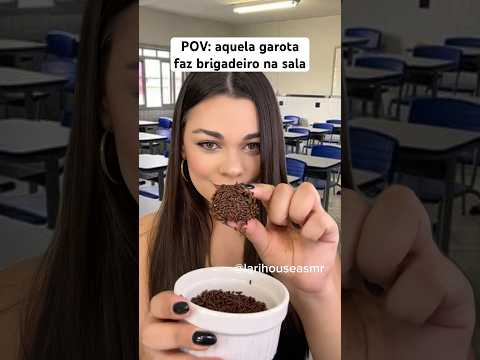 POV: aquela garota faz brigadeiro na sala #shorts #humor #asmr