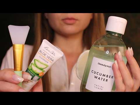 ASMR Soothing Aloe Vera Spa 🌿 Gentle skincare & personal attention (no talking, layered sounds)