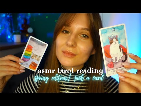 ASMR po polsku 🌙 zbliża się wiosna, a wraz z nią? 🦋 *march* pick a card 🧙🏻‍♀️  (szept, muzyka)