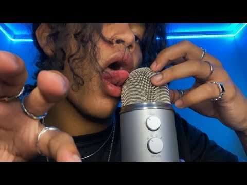 ASMR PURE Mouth Sounds, Hands movements, Inaudible whispers, Hands Sounds and Soft Speaking 🎨🤤