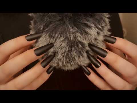 *one minute asmr* fluffy mic scratching (no talking)