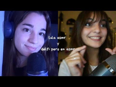 ASMR COLAB CON @delfiperoenasmr ~ hacemos los triggers fav de la otra 🎀