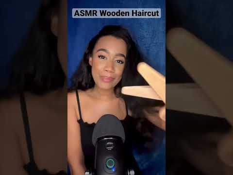 ASMR Wooden Haircut ￼ #asmr #asmrshorts #youtubeshorts #asmrhaircut #shorts