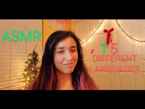 ASMR//MERRY CHRISTMAS IN DIFFERENT LANGUAGES