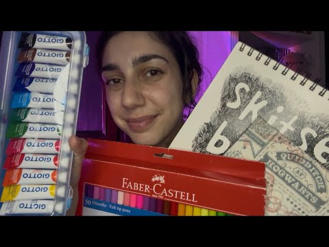 ASMR ITA | ROLEPLAY CARTOLERIA (whispering, tapping)
