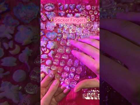 ASMR Sticker Fingers ✨ The Tingliest Sounds! #asmr #asmrsounds