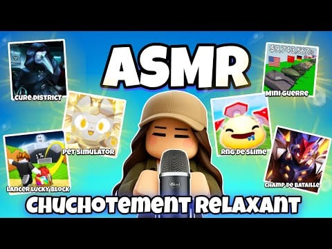 ASMR Français • JE T’ENDORS EN JOUANT AUX JEUX LES PLUS CONNUS SUR ROBLOX !😴 (chuchotement relaxant)