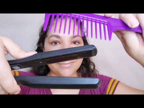 ASMR - Alisando Seu Cabelo Com Sons Super Calmantes Que Derretem o Cérebro