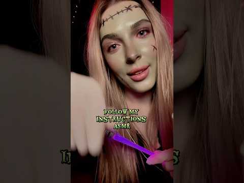 Just some simple ASMR instructions🧠 #halloween #asmr #tingle_sofi_asmr asmrsounds #asmrvideo #sleep